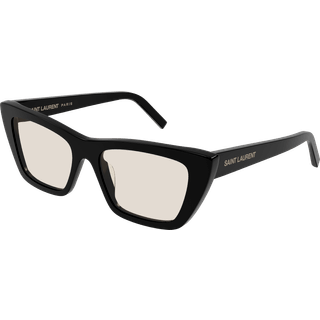 SAINT LAURENT Kvinde SAINT LAURENT SL 276 MICA 038 Solbriller Acetat Sort Gul Firkantet Normal