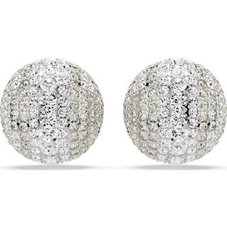 Sublima Ohrclips, Weiß, Rhodiniert