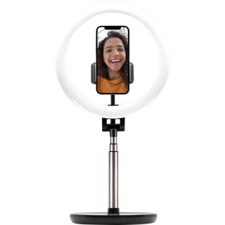 Fixed - LED Ring Light Tripod Mobilholder - Sort