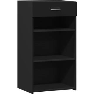 Skab 50X42,5X93 Cm Konstrueret Træ - Sort