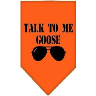 Husdjur och hund bandana skärm tryckt prata med mig gås orange stort