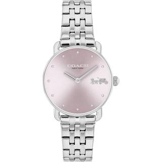 Coach Silver Pink Elliot Metal Watch - Silver