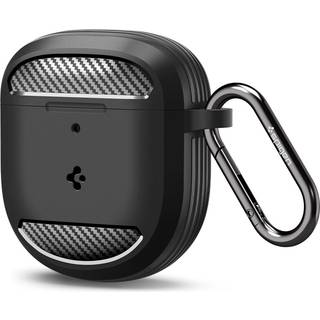 Spigen Rugged Armor-etui til Bose QuietComfort Ultra Earbuds og Earbuds II (2023/2022) Mat sort