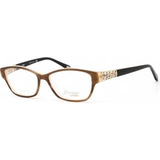 Emozioni EM 4053 0EX4 54 Briller Kvinder Brun - Striped Brown Horn On Beige Brown - 54mm