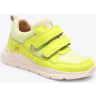 Bisgaard Sneaker Neon Gul Med Velcro - Str. 29