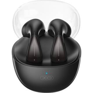 XO TWS Bluetooth-headset med opladningsetui og mikrofon - Svart