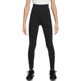 Nike Dri-Fit One Tights XS 122-128 Junior - Sorte lange tights til aktive børn