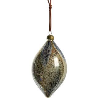 Lene Bjerre Nosille julekugle 15 cm Sølv-guld