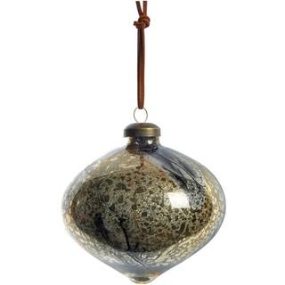 Lene Bjerre Nosille jultræsekugle 8 cm Sølv-guld