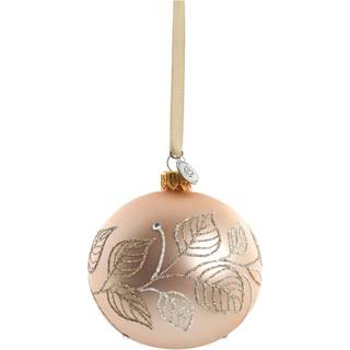 Lene Bjerre Cadelia julekugle Ø8 cm Rose, blad