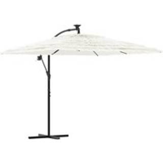 Haveparasol Med Stålstang - Hvid / 269 x 269 x 235 cm
