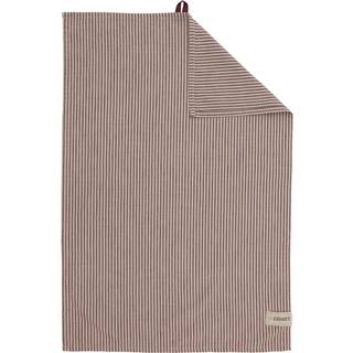 Ernst Viskestykke Striber 47x70 Cm Rødt / - Viskestykker Bomuld Beige - 117501