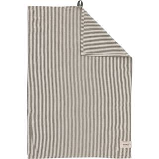 Viskestykke stribet 47x70 cm, grøn/beige