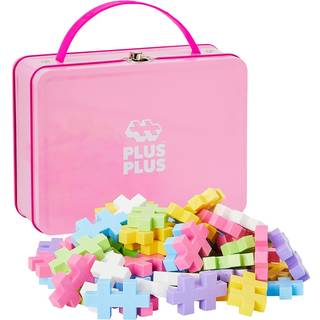 Plus-Plus BIG Pastel - Metalkuffert med 70 stk - Pink
