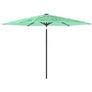 Haveparasol Med Stålstang - Grøn / 288 x 288 x 225 cm