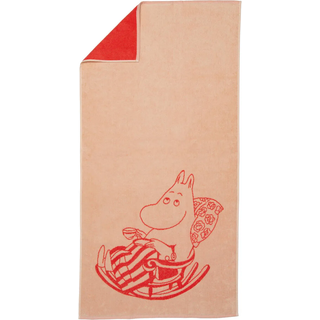 Moomin Arabia Mumi badehåndklæde 70x140 cm Mumimor fersken