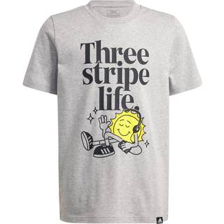 Positivity Table Graphic T-Shirt - Medium Grey Heather - 140