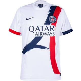 Paris Saint-Germain 2024/25 Stadium Away Nike Dri-FIT-Replica-fodboldtrøje til større børn - hvid - L