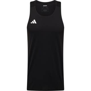 adidas Adizero E Singlet Str. L Sort Herre - Letvægts løbesinglet til optimal komfort