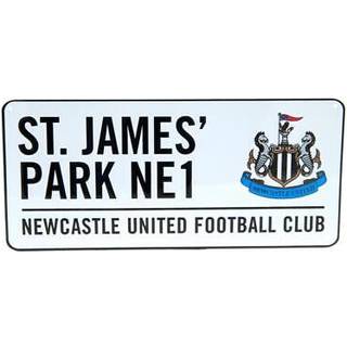 Newcastle United skilt i metal (40x18 cm)