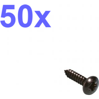 Particle Board Screw 19 mm black - Adam Hall 19" Parts