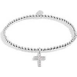 Joma A Little Faith Silver Cross Children's Bracelet - Silver - 15.5cm