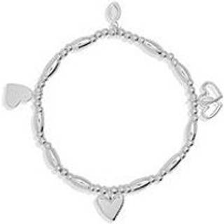 Joma Boxed Love Hearts Charms Bracelet - Silver - 17.5cm