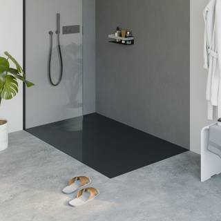 Flad støbt mineralbrusebakke LAVOA