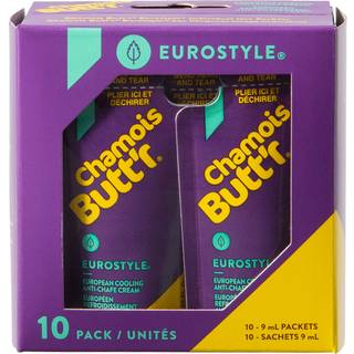 Chamois Butt'r Eurostyle Anti-Chafe Cream 10-Pack med 9 ml pakker