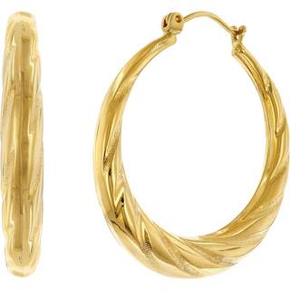 trendor 68050 Damen-Ohrringe Gold 333 / 8K Creolen Ø 30 mm