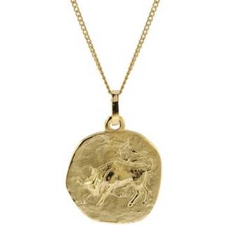 trendor 41920-05 Halskette mit Sternzeichen Stier Gold 333/8K Ø 16 mm