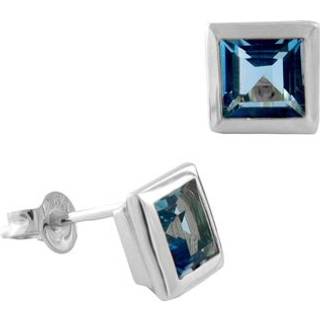 Acalee 70-1021-02 Topas-Ohrringe Weißgold 333 Stecker mit Topas Swiss Blau