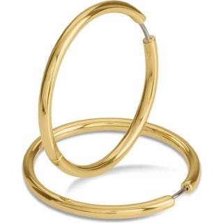 Boccia 05070-02 Damen-Creolen Ohrringe Titan Goldfarben 38 mm