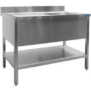 SARO Ståbord med 1 håndvask, højre - 700 mm dybde, 1600 mm
