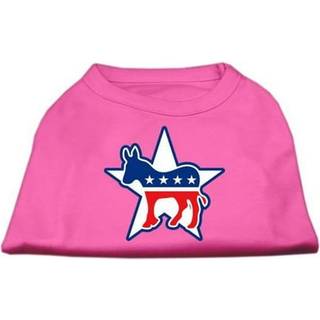 Demokrat skärmtryck skjortor ljusrosa m