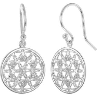 trendor 15935 Damen-Ohrringe mit Mandala-Motiv 925 Sterlingsilber