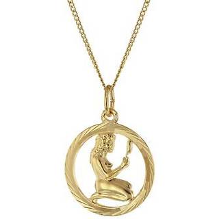 trendor 41980-09 Halskette mit Jungfrau Sternzeichen 333 Gold Ø 16 mm