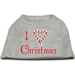 I Heart Christmas Screen Print Shirt Grey LG