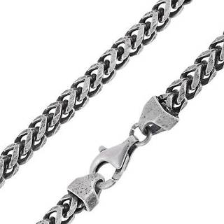 trendor 68205 Herren-Halskette 925 Silber Oxydiert Fuchsschwanzkette 4,3 mm