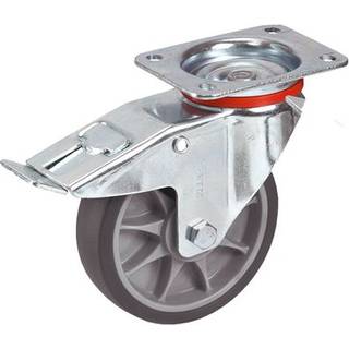 Drejebremsehjul, TPE, 160 mm