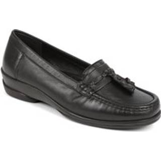 Pavers Pavers Black Leather Slip-Ons Loafers - EU 41 (UK 8)