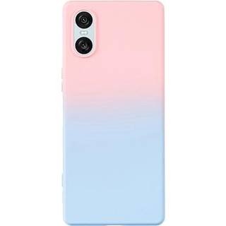 Sony Xperia 10 VI Ombre TPU Cover - Pink / Blå