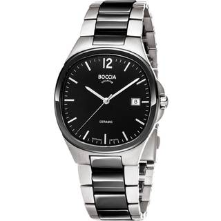 Boccia 3668-01 Herrenuhr Titanium Saphirglas Keramik 38mm 5ATM