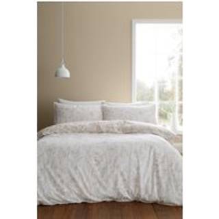 Bianca Bianca Natural Brushed 100% Cotton Floral Toile Duvet Cover Set