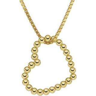 trendor 41186 Damen-Kette Swinging Heart Gold auf Silber 925
