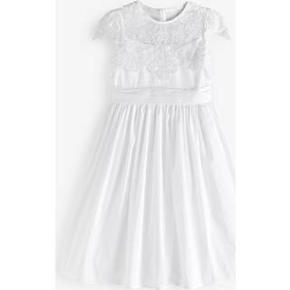 Next White Lace Bodice Flower Girl Bow Dress (3-16yrs) - 110cm (5 Years)