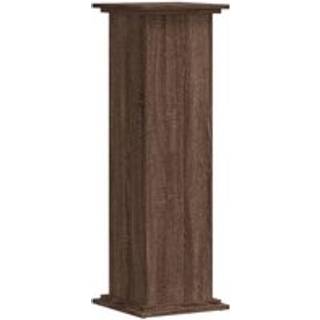 plantestativ 33x33x100 cm konstrueret træ brun egetræsfarve