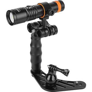 OrcaTorch D710VKit 3color videolight with Gopro tray single lampholder 21700 Battery max 2000 Lumen