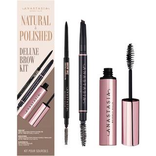 Anastasia Beverly Hills Øjne Eyebrow colour Natural & Polished Deluxe Brow Kit Medium Brown (Brow Wiz 0,085 g + Brow Definer 0,2 g + Clear Brow Gel 7,85 ml) 1 Stk. (440,00 kr / 1 stk.) - 1 Stk.