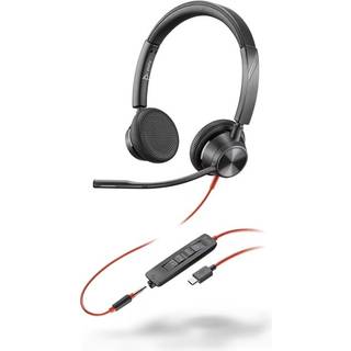 POLY Blackwire 3325 Stereo Microsoft Teams Certified USB-C Headset +3.5mm Plug +USB-C/A Adapter